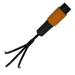 Fiskars QuikFit Cultivator Angled, Small Rake, Tool Head, Width: 5.5 cm, Black/Orange, 1000683