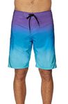 O'NEILL Men's Water Resistant Hyperfreak Stretch Swim Boardshort, 20 Inch Outseam | Mid-Length Swimsuit |, Black, 32