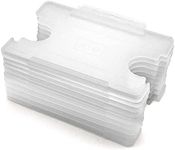 10 x Clear BioBadge Landscape ID Card Holders Open-Faced for ID Cards