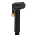 Orvos Health Faucet Black and Golden, Dual Styled Gun Only Premium 304 Stainless Steel Spring, Brass Inner Fittings, High Pressure Jet Spray for High End Luxury Toilets, Set of 1