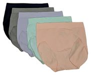 Carole Hochman Ladies' Seamless Brief, 5-pack