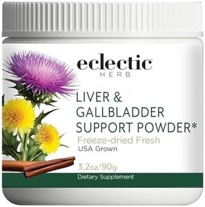 ECLECTIC INSTITUTE Raw Freeze-Dried Non-GMO Organic Liver and Gallbladder Support | Whole Food Powder with Milk Thistle, Beet Juice, Dandelion, Turmeric, Cinnamon | 90 Grams