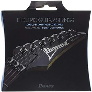 Ibanez IEGS6 Electric Guitars Strings - Super Light Gauge, Silver