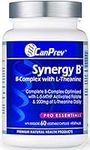 CanPrev Synergy B | 60 v-caps | Complete Vitamin B Complex Optimised | Active Vitamin B Complex | B Vitamins for Women and Men