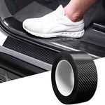 Car Door Sill Protector Universal Door Sill Guard Car Door Trim Edge Guard Protection Film Anti-Collision Fits for Most Car (2In x 33Ft, Black)