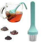 Fenshine Tea Infuser, Silicone Handle Stainless Steel Tea Strainer Loose Tea Steeper Extra Fine Mesh Tea Filter for Loose Leaf Tea or Herbal Tea