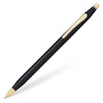 Cross L Classic Century Pearlescent Black PVD Barrel with Gold Appointments Refillable Ballpoint Pen – Medium Point, Black Ink, Smooth Writing, Luxury Gift Presentation