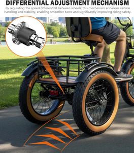 NOMIGO Electric Tricycle, 90km Range – Black
