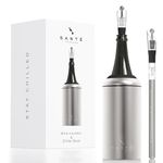 Wine Chiller & Stick - Keeps Wine & Champagne Chilled For Hours - Perfect Gift For Wine Lovers - Portable Wine Chiller Sleeve - Fits Most 750ml Bottles (Stainless Steel)