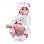 20inch Lifelike Baby Reborn Toddlers Dolls Girls Silicone Vinyl Realistic Magnetic Toy Cheap That Look Real Eye Open