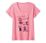 Womens I'm Not Like A Regular Mom I'm A Cool Moms V-Neck T-Shirt