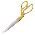 Professional Stainless Steel Heavy Duty Tailor Scissors,Tailor Shears (Gold,8.5 inch)