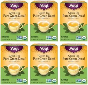 Yogi Tea - Green Tea Pure Green Decaf (6 Pack) - Supports Vitality - 96 Tea Bags