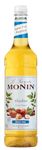 MONIN Premium Hazelnut Sugar Free Syrup 1L for Coffee and Cocktails. Vegan-Friendly, 100% Natural Flavours and Colourings. Sugar-Free Hazelnut Coffee Syrup