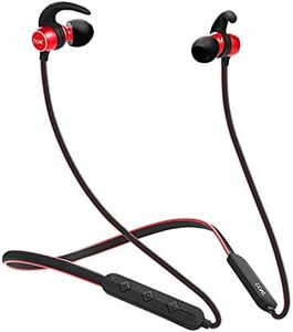 boAt Rockerz 255 with Upto 8 Hours Playback, Secure Fit, IPX5, Magnetic Earbuds, and Voice Assistant v5.0 Bluetooth Wireless in Ear Earphones with Mic (Raging Red)