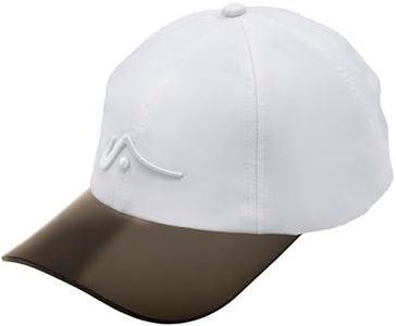 VISTO Transparent UV Brim Quick-Dry Hat - Unstructured Lightweight Adjustable Cap for Tennis, Pickleball, Golf & Outdoor Sports – White