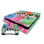 Head Case Designs Officially Licensed The Powerpuff Girls Group Oversized Graphics Vinyl Sticker Gaming Skin Decal Cover Compatible With Sony PlayStation 4 PS4 Slim Console and DualShock 4 Controller