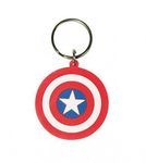 Captain America Keychain Keyring For Fans - Captain America Shield, Marvel (2 x 2 inches)