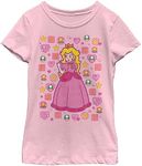 Nintendo Girl's Peachtone T-Shirt, Pink, Small