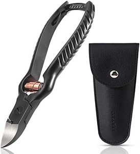 FERYES Precision Toenail Clippers for Thick or Ingrown Toenails- Secure and Stylish Design Thick Nail Clipper - W/Leather Case