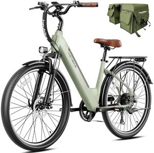 Heybike Cityscape 2.0 Electric Bike 468Wh Removable Battery and up to 50Miles 24MPH,UL Certified 26" Electric Commuter Bike with 7-Speed