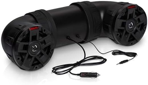 BOSS Audio Systems ATV6.5B ATV UTV Weatherproof Sound System - 6.5 Inch Speakers, 1.5 Inch Tweeters, Built-in Amplifier, Bluetooth, Easy Installation for 12V Vehicles
