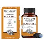 mi nature Black seed Tablets (Nigella sativa)| Kalonji seed Tablets| 500mg X 90 Tablets, 45 Day supply