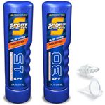 GoPong Sport Bottle Sunscreen Flask 2 Pack, Includes Funnel and Liquor Bottle Pour Spout