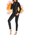 SIMIYA Thermal Underwear Set Womens Long Sleeve Base Layer Lined Set Shirt & Pants Ultra Soft Long Johns Womens Pajamas Set