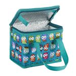 TEAMOOK Folding Lunch Bag Insulated Lunch Box Cool Bag Green Owl 4.2L 4-6 cans