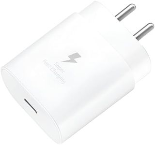 25W Type C Port Charger Adapter for Samsung M05/F05/A35/M35/M15/F15/F05/A15/A14/M14/M34/F34/S24/S23 Fe/Z fold/Z flip/6/5/4/3, 25 w Super Fast Charge for Galaxy Tab S9 Ultra/S9 fe/A9/S8/A8, White