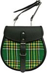 SZCO Supplies Green Plaid Leather S