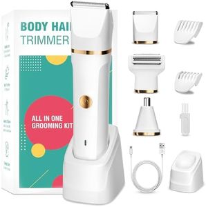 Rasoir Electrique Femme, 3 en 1 Tondeuse Femme Intime, Wet&Dry Tondeuse Bikini Femme pour Visage, Bras, Jambes, Aisselles, IPX7 Étanche Rasoir Femme Electrique, USB Rechargeable Tondeuse Maillot Femme