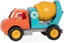 Battat – Spinning Cement Truck – Classic Toddler Trucks – Kids Construction Toys – Soft Rubber Wheels – 18 Months + – Cement Mixer