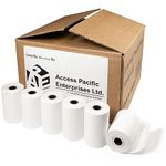 iWarehouse Longer Thermal Paper Rolls for Credit/Debit Card Terminals - Convenient Box of 50, 2-1/4" x 62 ft, Universal Fit, Won't Smudge or Fade, Perfect for Receipts and Invoices