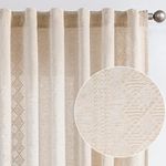 jinchan Boho Curtains Linen Curtain