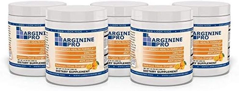 L-ARGININE PRO | 5,500mg L-Arginine Plus L-Citrulline 1,100mg Orange Powder Drink Mix Supplement for Increased Nitric Oxide Production