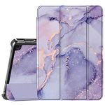 Fintie Slim Case for Kindle Fire HD 8 & Fire HD 8 Plus Tablet (12th Generation 2024/2022 & 10th Generation 2020 Release) - Ultra Lightweight Slim Shell Stand Cover with Auto Wake/Sleep,Lilac Marble