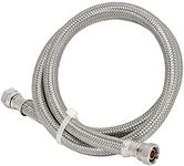 Eastman 36 Inch Steel-Flex Flexible Faucet Connector, 3/8 Inch x 3/8 Inch Compression Connection, Braided Stainless Steel Faucet Supply Line, 48078