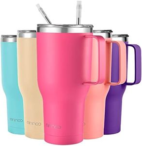 mininoo 40 oz Tumbler with Handle and Straw, Insulated Tumbler with Handle Leak Proof, Large Tumbler with Lid and Straw