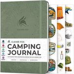 Clever Fox Camping Journal – Camper Log Book & RV Trip Planner – Outdoor Camp Journal & Adventure Travel Notebook – 12 Trips Total, 8 Pages per Trip – Hardcover, A5 Size (Cypress)