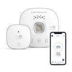 myQ Chamberlain Smart Garage Control - Wireless Garage Hub and Sensor with Wifi & Bluetooth - Smartphone Controlled, myQ-G0401-ES, White