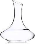 Culinaire Crystal Glass Wine Decanter White and Red Wine Decanter 60 Ounce Large Wine Decanter Wine Aerator or Carafe Wine Gifts for Wine Lovers Wine Accessories and Gifts 1800 ml