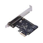 ASM1061 PCI-E Cards to SATA 3.0 Extension Card,2-Port SATA 3.0,6Gbps Expansion Adapter Boards,SSD Solid State Drive Conversion Card,for Windows (R) XP/server2003/VISTA/7/8/Mac/linux