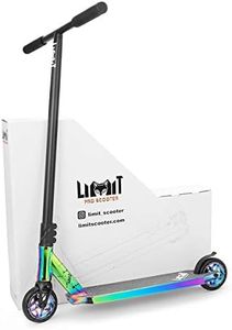 LMT01-V2 Professional Scooter-Trick Scooter-Intermediate Professional Stunt Scooter Suitable - Children, Teenagers Adults 8 Years Old above-Durable (Black Color)