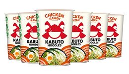 Kabuto Noodles Chicken Ramen 6 x 65g Premium Instant Ramen Noodles Authentic Asian Flavour Quick & Easy Meal Solution Gourmet Instant Noodles B-Corp