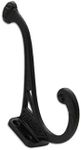 RCH Hardware 8383BLK Iron Acorn Double Arm Hook