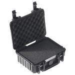 B&W Outdoor Transport Case - Type 500 with Cubed Foam - Black - Waterproof according to IP67 Certification, Dustproof, Virtually Indestructible