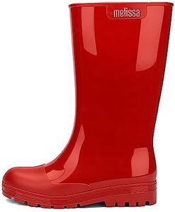 Melissa Welly Women's Rain Boot, Red, 8