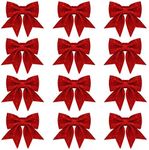 Whaline 12pcs 5.5'' Christmas Bow D